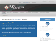 Tablet Screenshot of pkuniversity.org